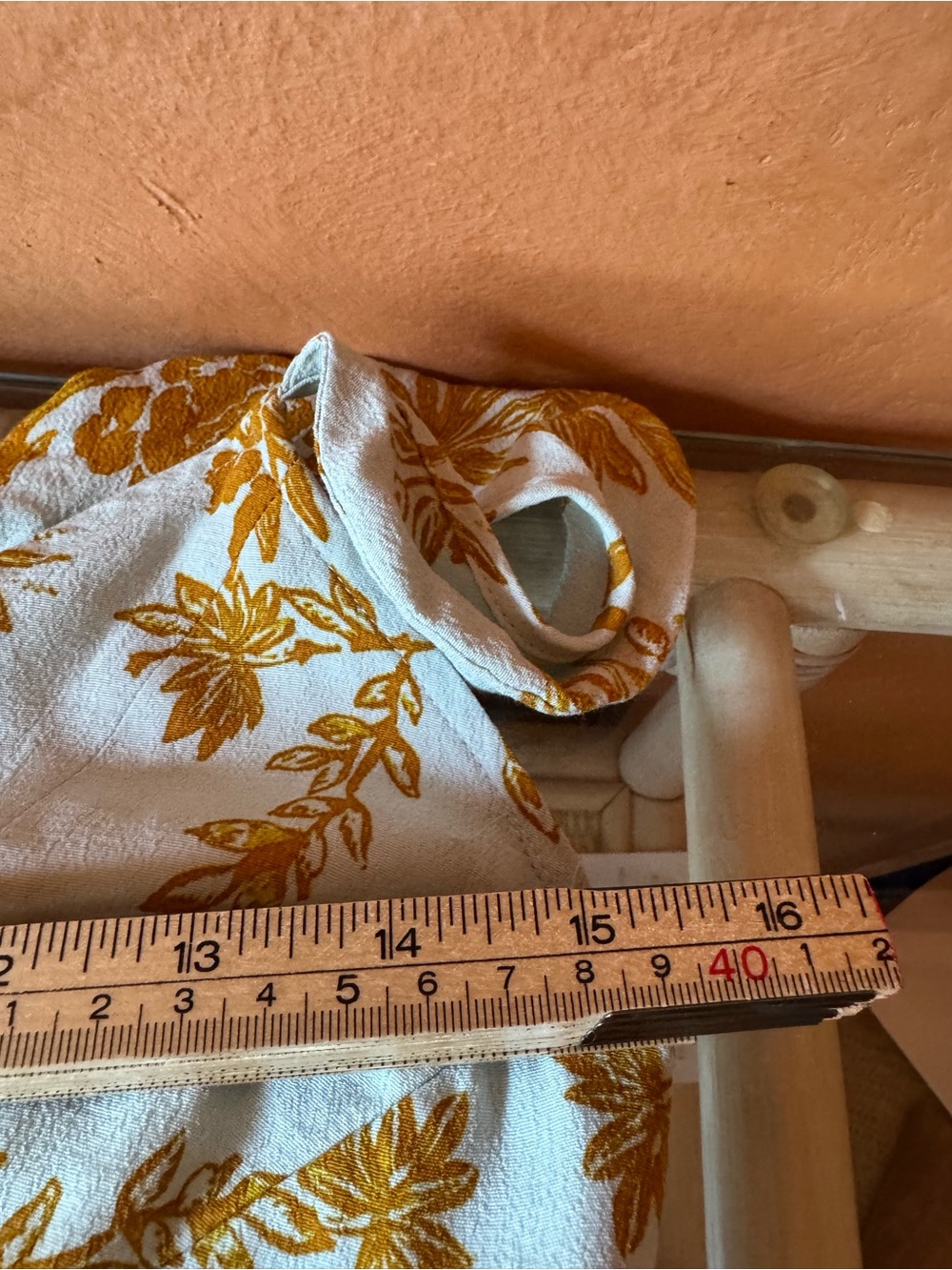 Free People Wide Leg Floral Jumpsuit Cross Strap Button Front Size 8 - Picture 9 of 9